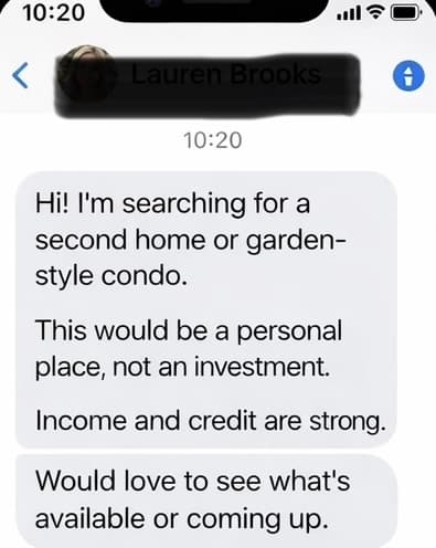 Inbound buyer message