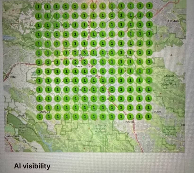 Local market rankings map